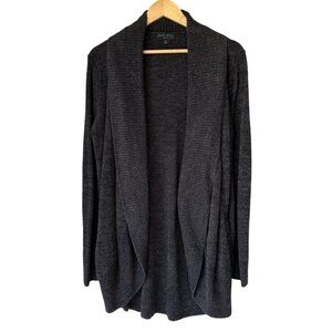 Bearfoot Dreams Cozy Chic Light Chenille Shawl Cardi Open Front Sweater, Medium